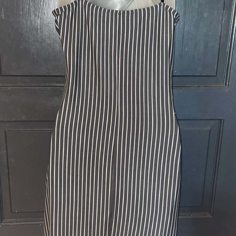 Black and White Striped Dress